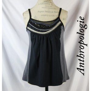 Anthropologie One September Gray Top Casual